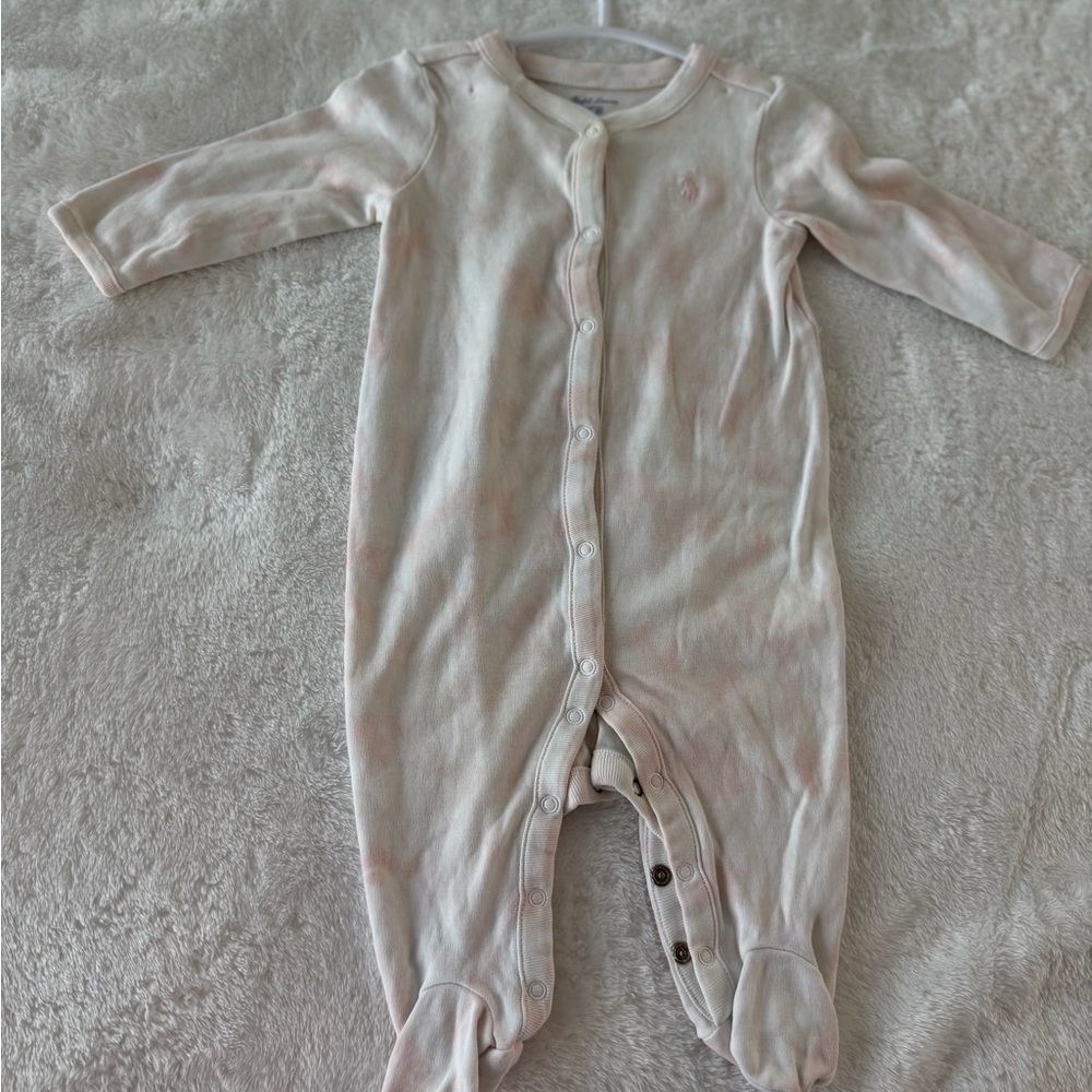 Ralph Lauren Cream Kids Footie